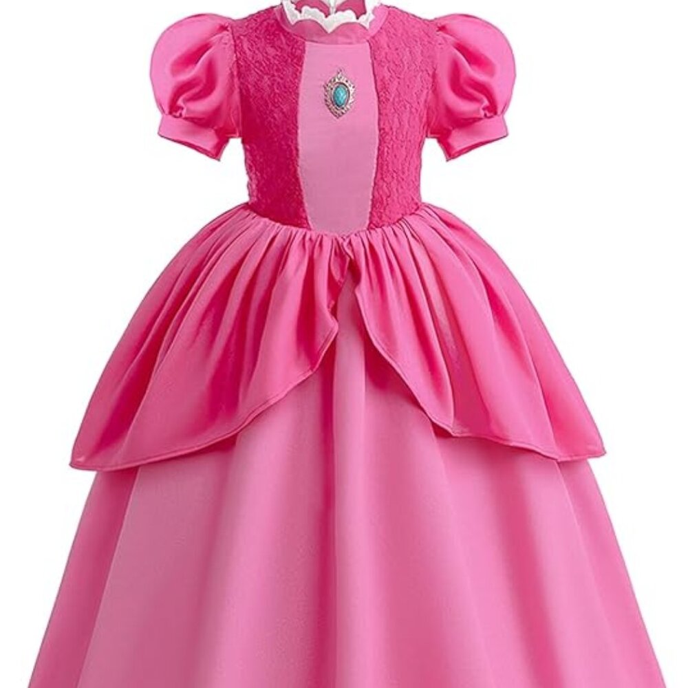 Princess (Peach) Costume Girls 9T/10T (Size 150)
